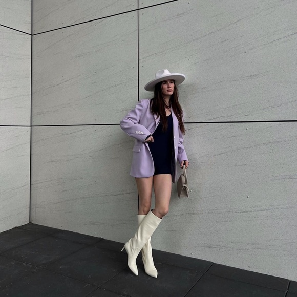 Frankie Shop Blazer, lilac colour, barley worn - Picture 2 of 4